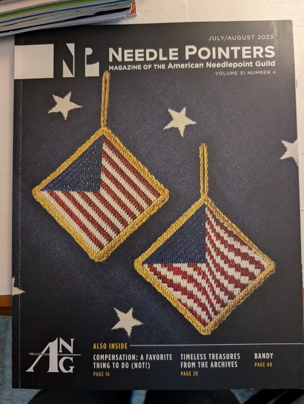 Needlepointers Magazine -Jul/Aug 2023, Vol 51, Num 4 = JULY 4th Pattern