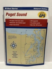 West Marine Puget Sound Waterproof Chartbook Maptech 2nd Edition