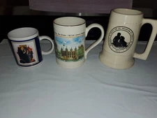 One Beer Stein, One Pottery Mug, One Norman Rockwell Coffee Cup