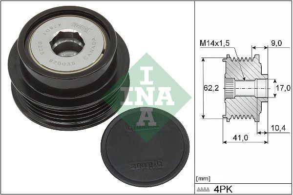 INA Generatorfreilauf 535 0338 10 FüR Toyota-image