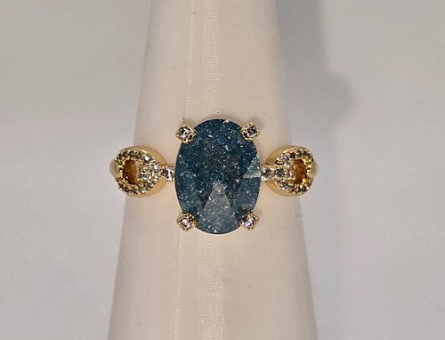 Bombe Party Ring Größe 9 RG28189 dreifache Brillanz - Bild 1 von 5