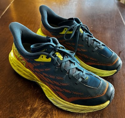 HOKA ONE ONE Speedgoat 5 TRAIL Running SHOES Vibrant Multicolor - MEN'S Size 12