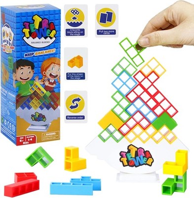 , Tetra Tower Spiel, Tetris Balance Spielzeug Tower Game, Lustige stapelspiel, T