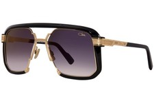 Cazal Legends 682 001 Sunglasses Gold Plated/Black/Grey Gradient Pilot 57mm