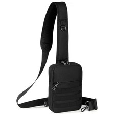 Anti Theft Sling Bag Tactical Small Shoulder Chest Crossbody Bag for Men Wome...
