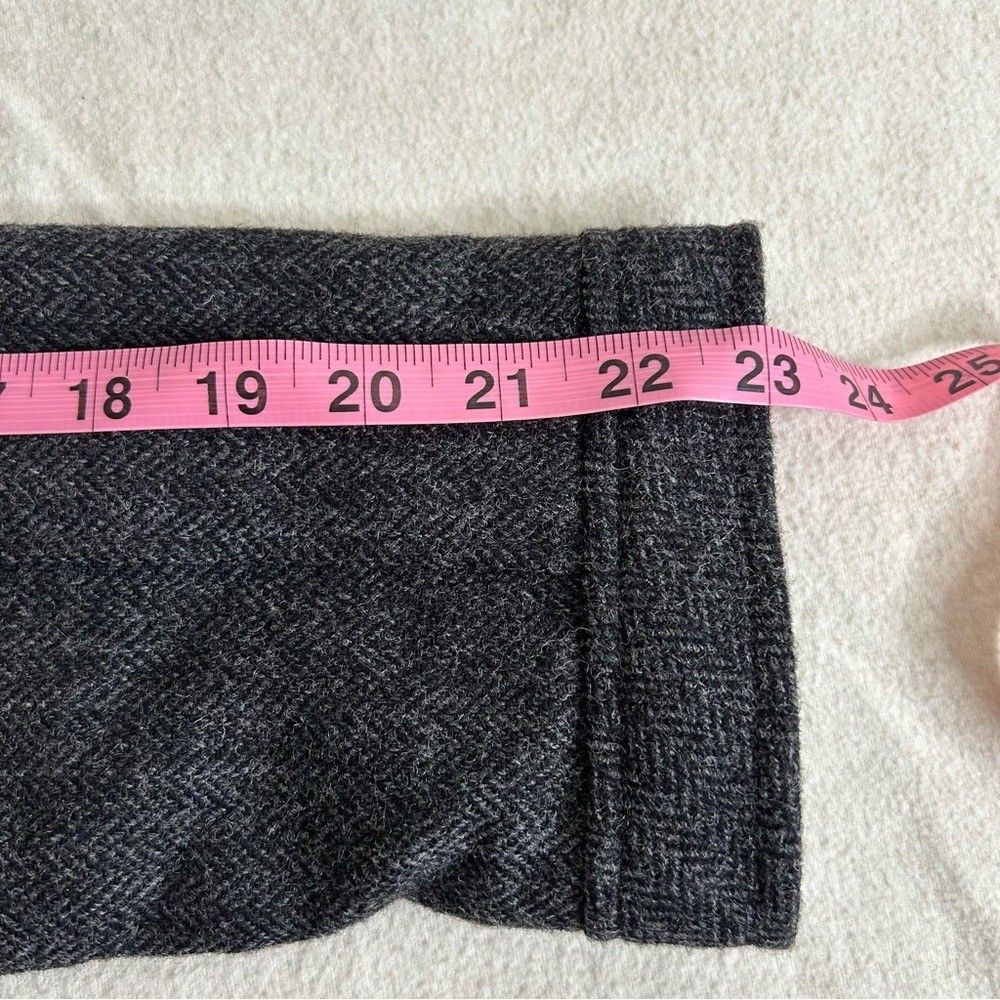 Talbots Jacket Blazer Gray Wool Button Up Herring… - image 6