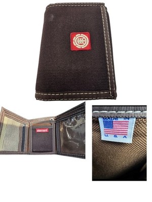 Vintage Element Skateboards Brown Tri-fold Wallet Made In Usa