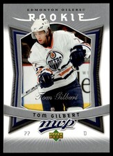 2007-08 Upper Deck MVP Tom Gilbert Rookie Edmonton Oilers #333