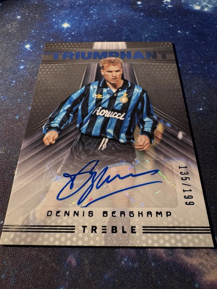 2018-19 Panini Treble Triumphant Auto /199 Dennis Bergkamp #T-DB Auto - Image 3 of 4