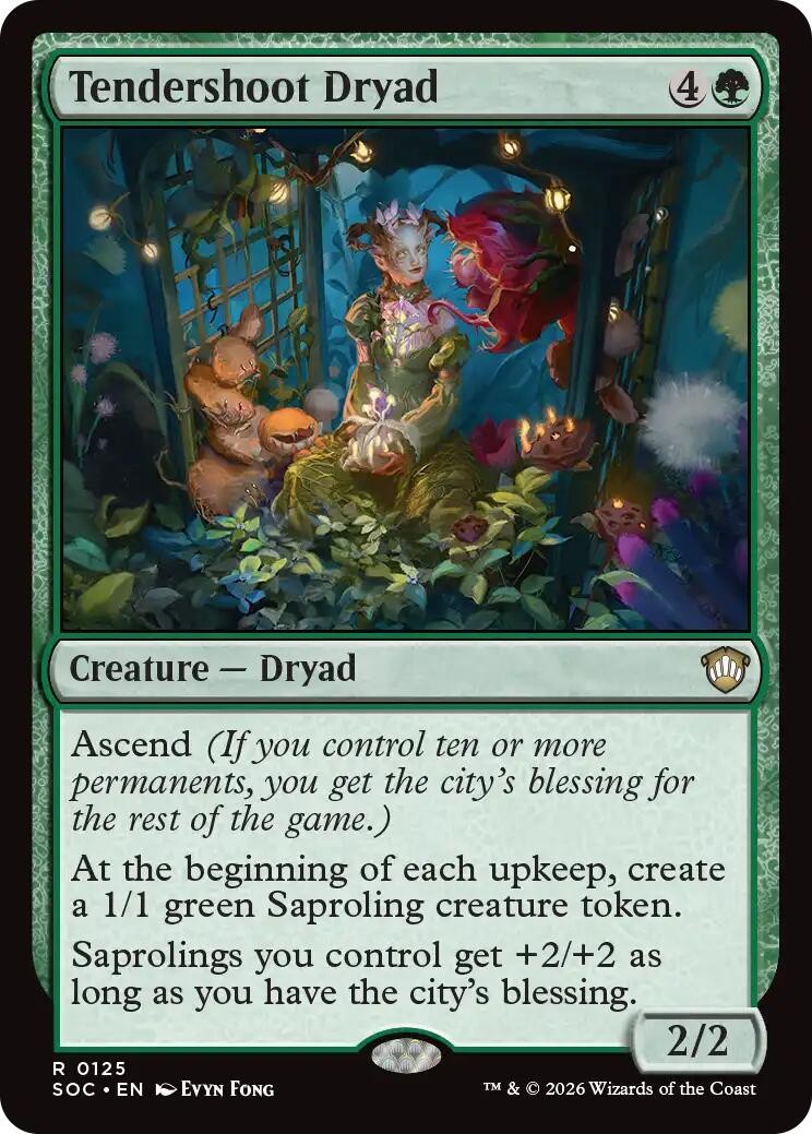 Tendershoot Dryad - 125 - Commander: Secrets of Strixhaven - NM