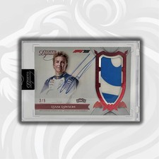 /5 Red - Liam lawson #DAP-LLAIII - Patch Autograph - 2025 Topps Dynasty F1