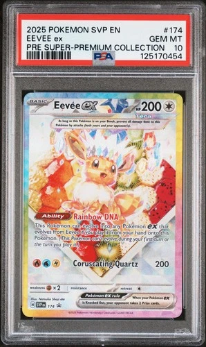 2025 POKEMON SVP EN-SV BLACK STAR PROMO #174 EEVEE EX PSA 10