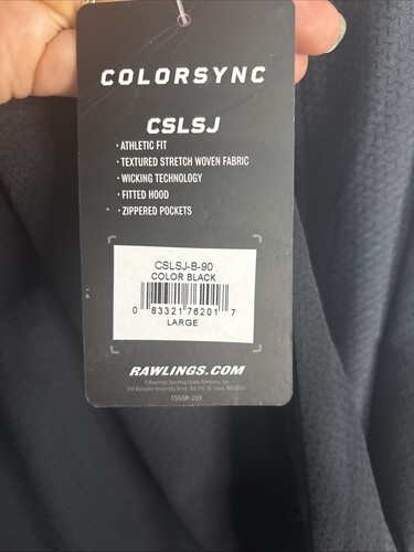 Rawlings Colorsync Pullover Hooded Lightweight Jacket Size Large NWT - Picture 4 of 7