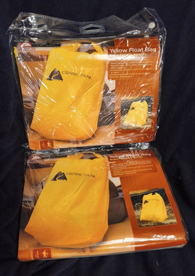 2 Ozark Trail Yellow Float Bag Dry Bag 22in x 30in Heavy-guage PVC Brand New