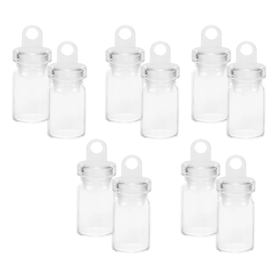10 Pcs Kleine Weckgläser Glas Flasche Flaschen Mini-Gläser Mit Deckel - Bild 2 von 4
