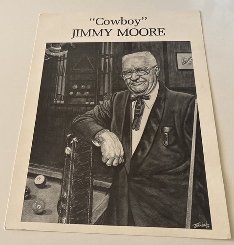 Copy of Drawing of "Cowboy" Jimmy Moore  artist Birkbeck 1984  11' x 8.5"
