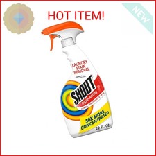 Shout Active Enzyme Laundry Stain Remover Spray, Triple-Acting Formula Clings
