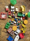 Lot of 40 Vintage Fisher-Price Little People-Furniture,Vehicles,Figures, Animals
