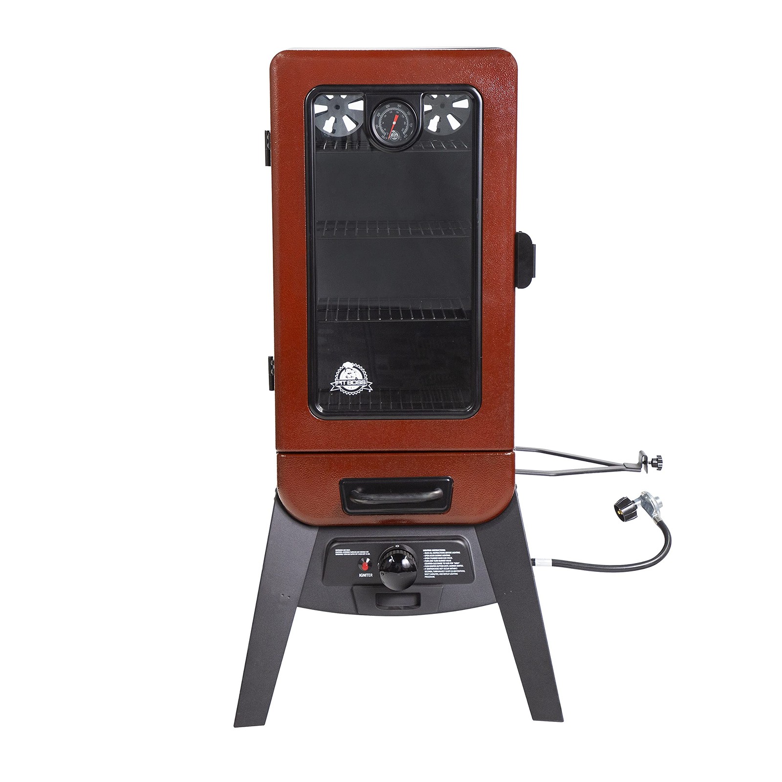 3-Series Gas Vertical Smoker, Red Hammertone - 10773