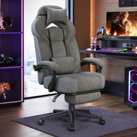 Gaming Chair, Office Computer Chair, Ergonomic Design, with Footrest, Adjustable