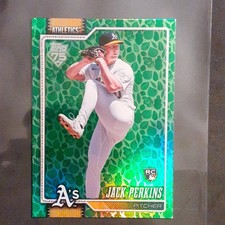 Topps 2026 Series 1 Green Jack Perkins Rookie #206 Oakland Athletics Card