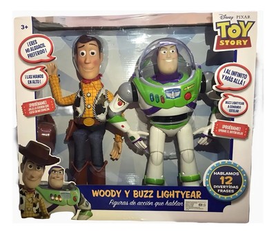 Toy Story Buzz Lightyear And Woody Talking Figure Spanish Speaking