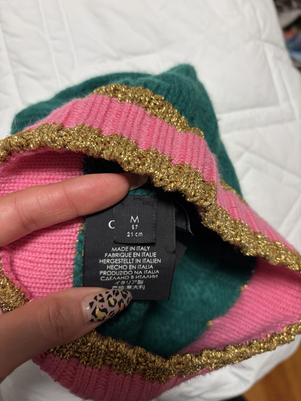 Authentic Gucci Knit Hat- Size Medium - image 4