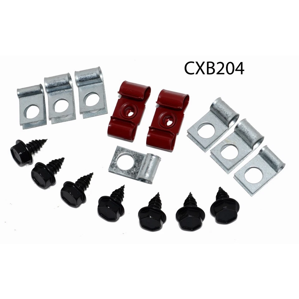 Kit de sujeción de soporte de abrazadera de clip de línea de freno Chevrolet Corvette 1967 16 piezas Foto 2 de 4