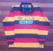 Lansdowne FC Rugby Shirt 1996 1998 Cotton Oxford Jersey Top Dublin Ireland Large