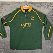 South Africa Springboks 2000/2001 Home Rugby Union Shirt Jersey Nike Team XL