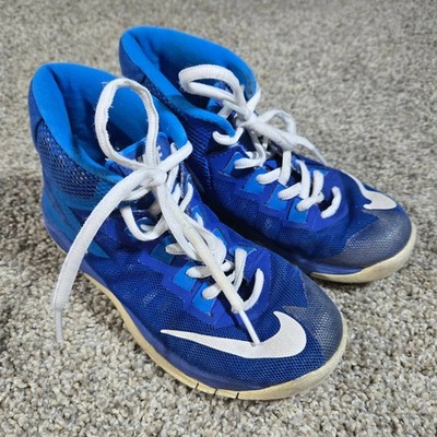 Nike Zoom Devosion PS Boys Basketball Shoes - Size 2Y - Game Royal Blue/White
