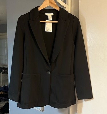 NWT H&M Black Blazer/Jacket With Pockets Size 0
