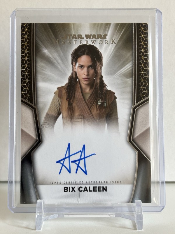 2025 Topps Star Wars Masterwork ADRIA ARJONA as BIX CALEEN On Card Auto #A-AA