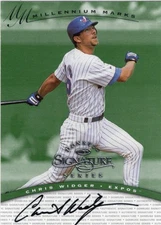 1997 Donruss Signature Series Millennium Marks Chris Widger Autograph Expos