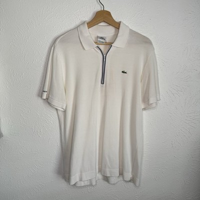 Lacoste polo shirt Mens L Sport short-sleeve featuring a quarter-zip neckline