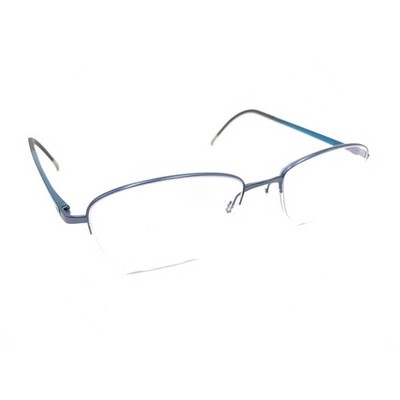 Silhouette 4492 40 6055 Titanium Blue Teal Half Rim Eyeglasses Frames 52-18 140