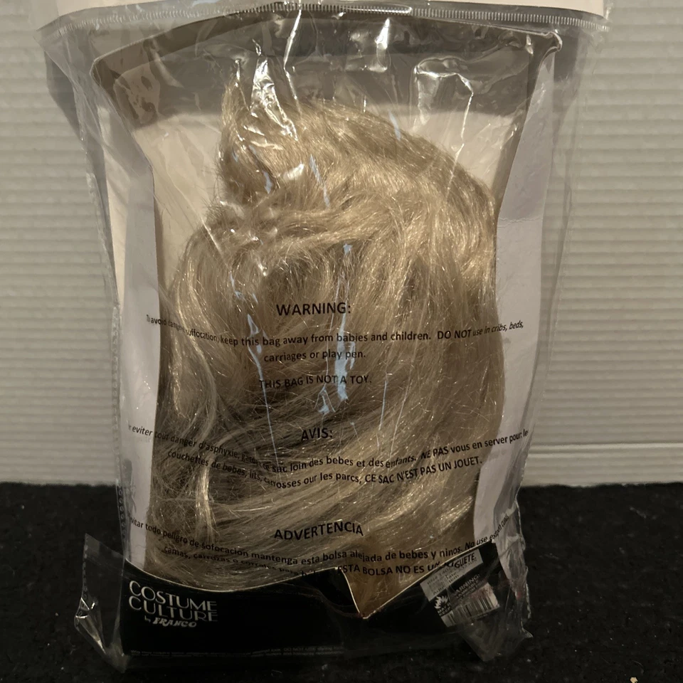 Peluca de disfraz de rubia preppy para adulto Foto 2 de 2