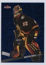 2025-26 Upper Deck Fleer Ultra Medallions Sapphire Blue 13/25 Dustin Wolf 1ra8