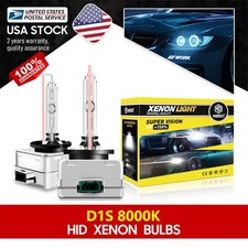 Hid Xenon D1s 2 Bulbs Headlight 8000k Ice Blue Bi-xenon Replace Low High Beam