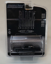 Greenlight Black Bandit 1971 Cadillac Coupe Deville Green machine #077