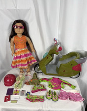 American Girl Jess McConnell Girl Doll, Scooter, Kayak & Meet Outfits Travel Acc