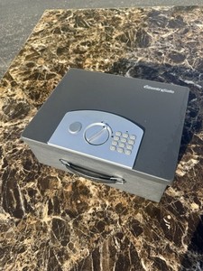 SentrySafe Portable Digital Metal Safe with Keypad Lock, Black Metallic Finish