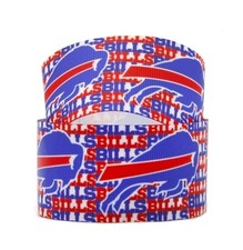 7/8" 1 yard Bills Football Buffalo Team Printed Grosgrain Ribbon 1085969