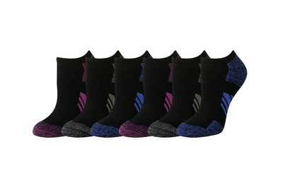 Amazon Essentials Damen No-Show Sportsocken Baumwolle 6 Paar Schwarz 38.5-43