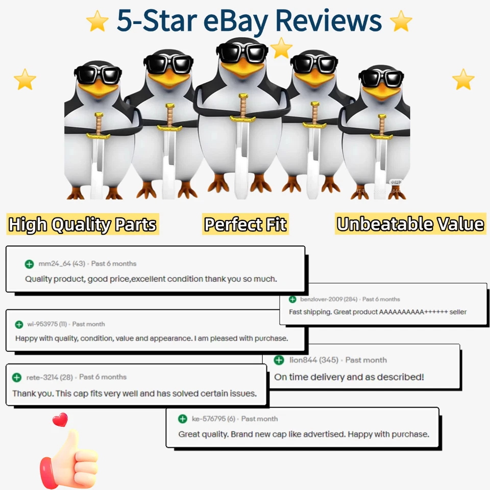 USA Fuel Filler Gas Cap W/Tether 52030377AB Fits Ram Jeep Dodge Chrysler  - Image 3 of 4