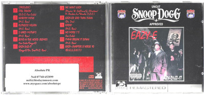 Eazy-E - Eazy-Duz-It - Scarce 2010 UK Snoop Dogg Approved 12 track CD