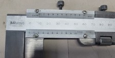Pinza Mitutoyo 300 mm Vernier plumín mandíbula ajuste fino interior fuera de Japón
