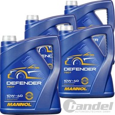 4x5L MANNOL DEFENDER MOTOR&Ouml;L SAE 10W-40 passend f&uuml;r VW 505/502/500.00 MB 229.1/3