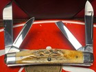 Case XX 1996 Medium Congress 54052 First Run GENUINE INDIA STAG wBlade Etch Mint — photo 4