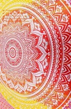 Fatto A Mano Arazzo Da Parete Arte Boema Mandala Cotone Decorativo